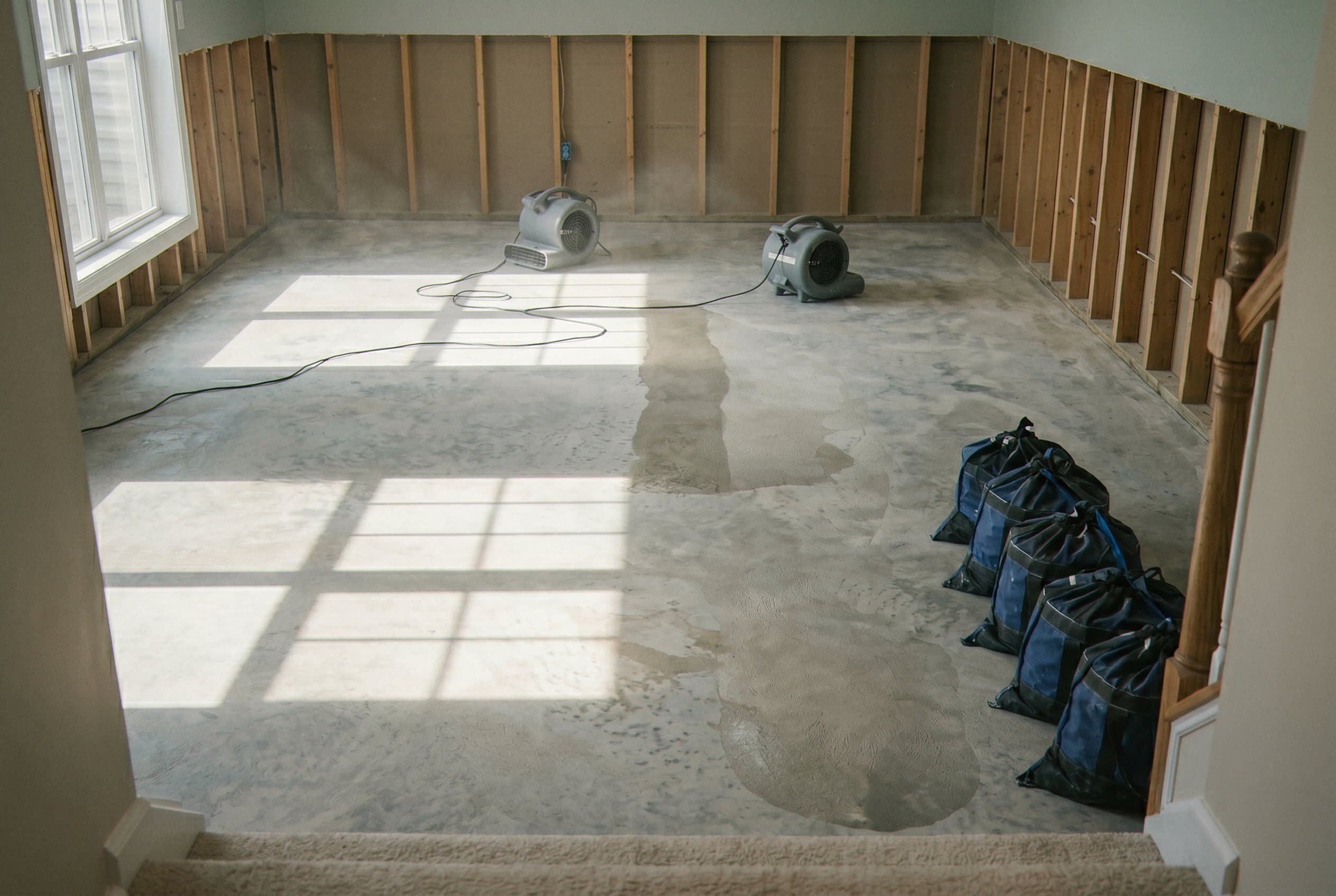 Basement restored and fully cleaned