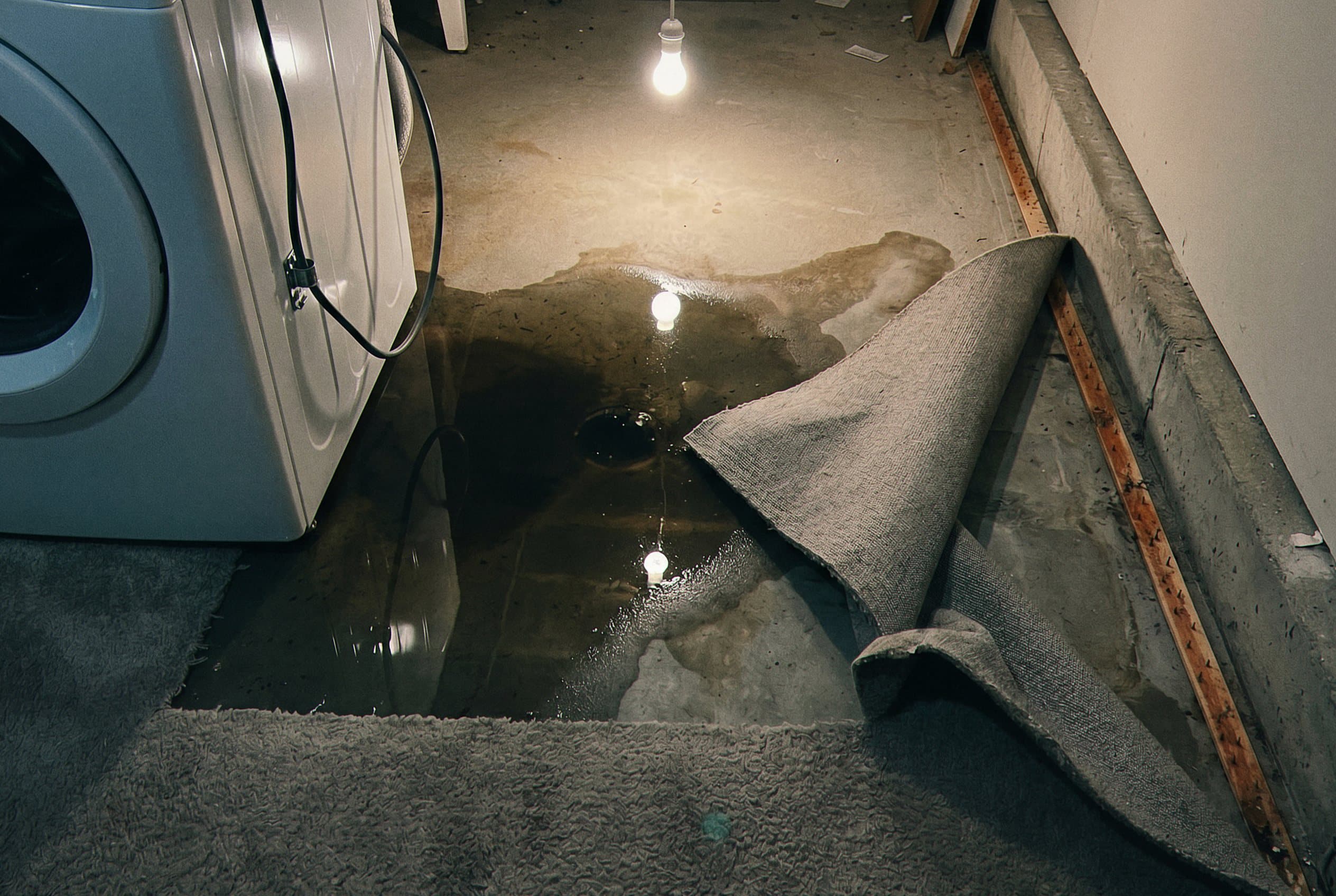 Sewage backup in basement