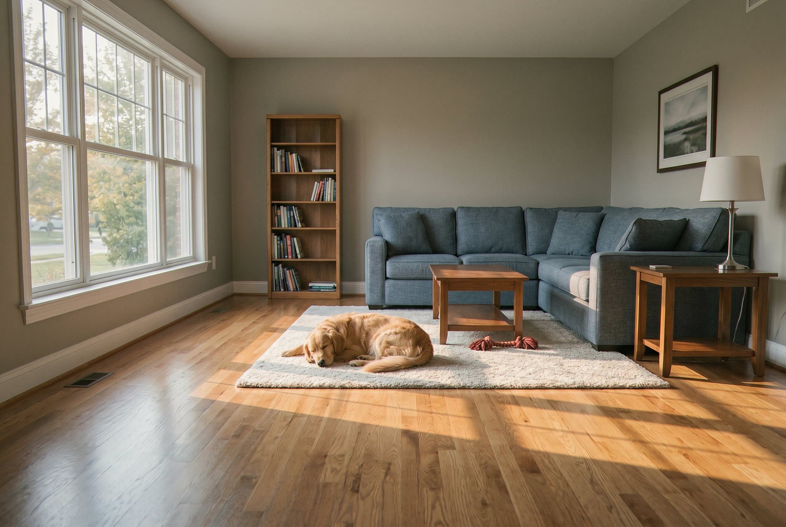 Fully reconstructed and finished room