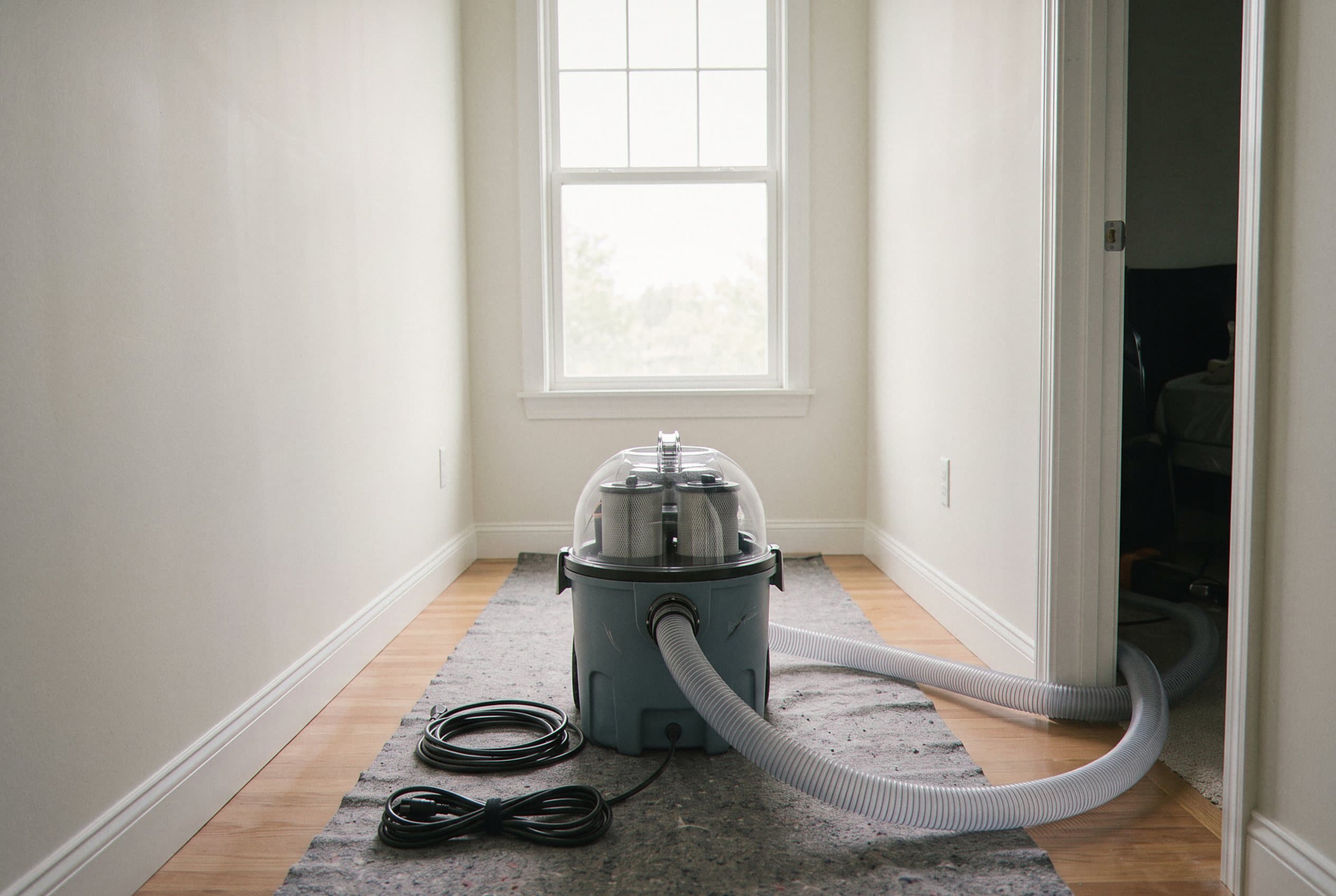 Professional extraction equipment set up